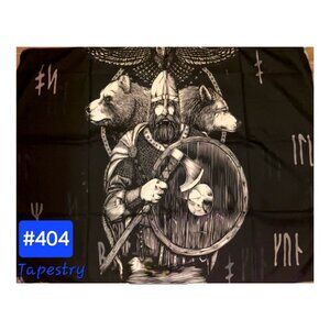 Norse Rune Viking Wolf‎ Odin Tapestry Hanging Wall Decor